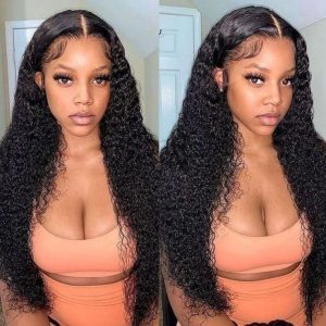 13×6 Transparent HD Lace Frontal Jerry Curly Wigs Human Hair