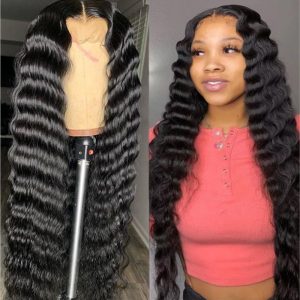 Raw Virgin Hair 13×4 Loose Deep Wave Lace Frontal Wig
