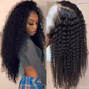 180% Density 10A Kinky Curly 13×6 Lace Frontal Wig