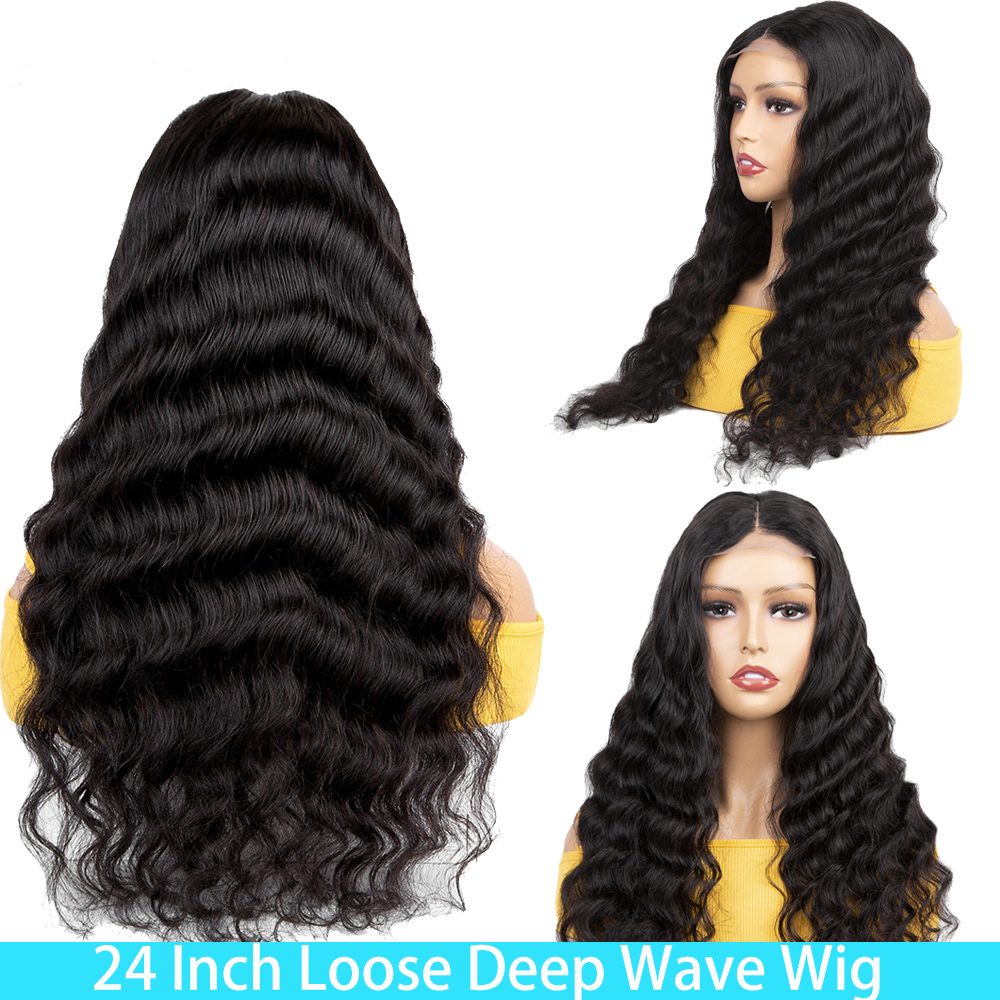 Loose Deep Wave Human Hair Wig 30 Inch 13×4 Lace Front Wig