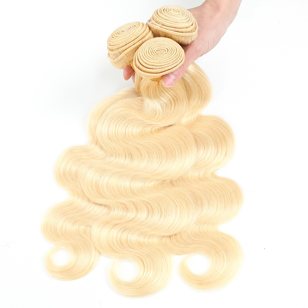 Unprocessed Body Wave 10A Grade 613 Blonde Human Hair Bundles