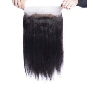 360 Transparent Lace Frontal Remy Brazilian Straight Human Hair