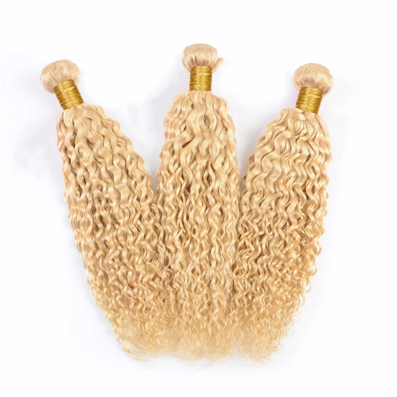 8-32 Inch 613 Honey Blonde Human Hair Water Wave Bundle