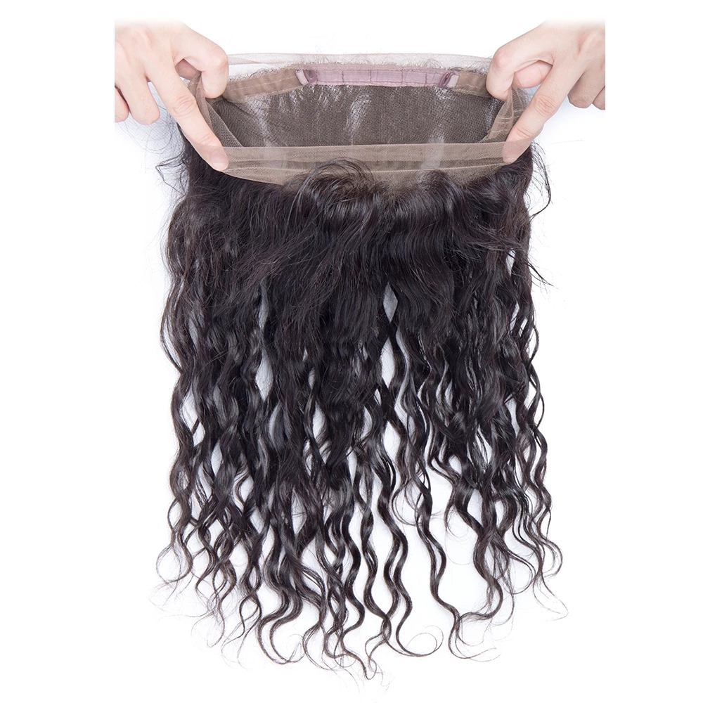 360 Lace Frontal Human Hair Water Wave Closure