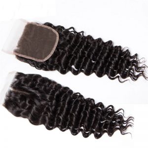 Deep Wave 6×6 Lace Frontal Closure Transparent Lace
