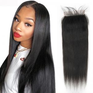 6×6 Lace Frontal Closure Natural Straight Human Hair