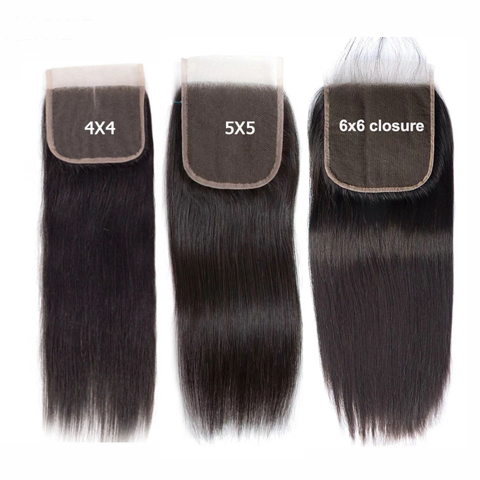 6×6 Lace Frontal Closure Natural Straight Human Hair