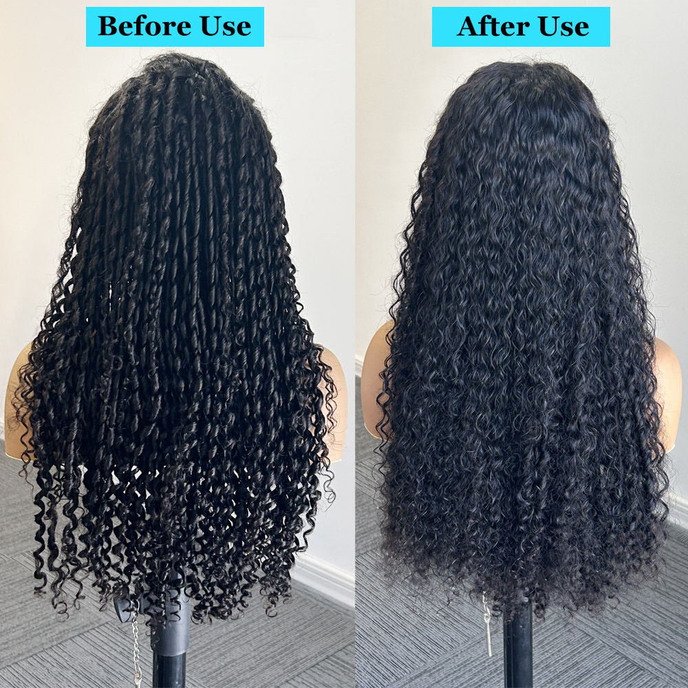 15A Pixie Curly 250% Density Human Hair Lace Frontal Wigs